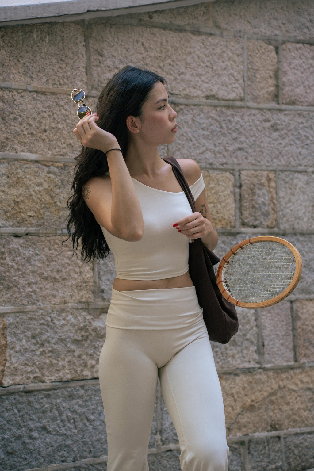 KAIA Flare Legging in Vanilla